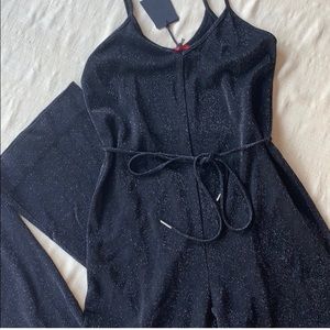 Philanthropy metallic black jumpsuit